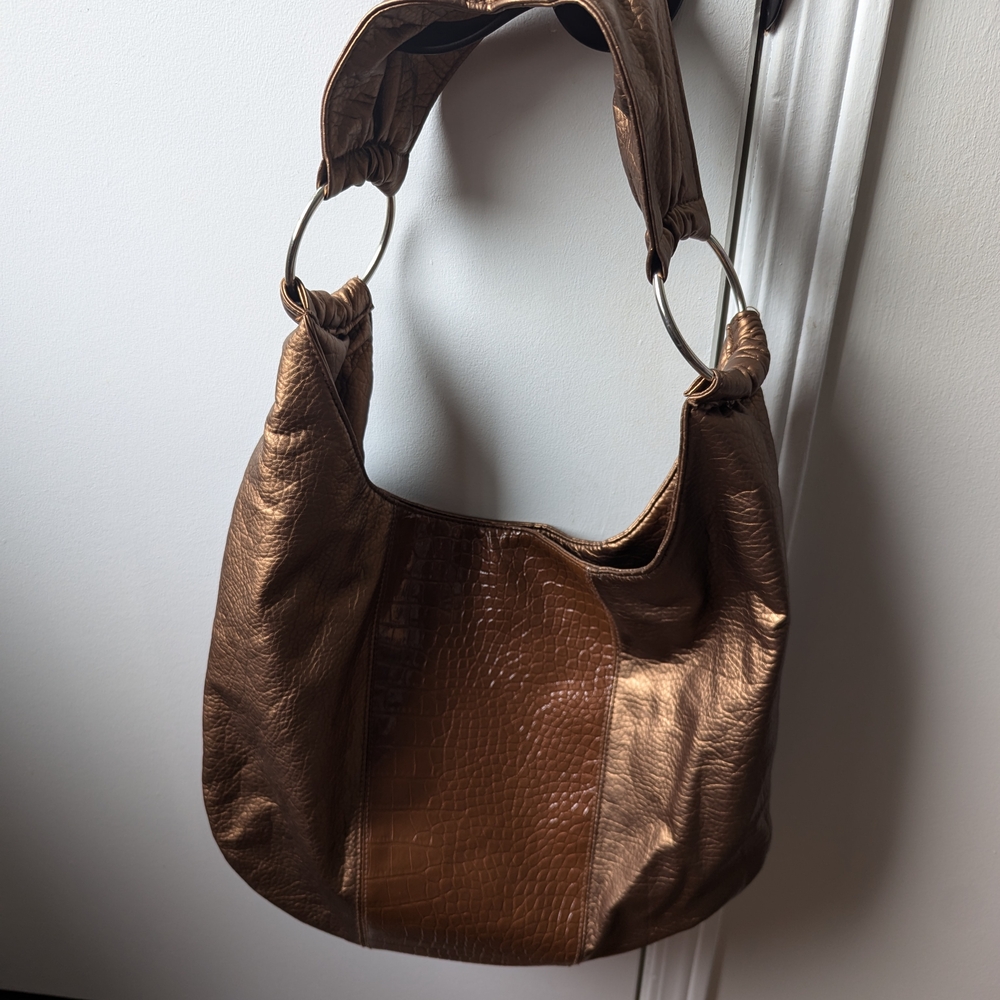 Bijoux Terner Copper Brown Hobo Bag In Great Condition
